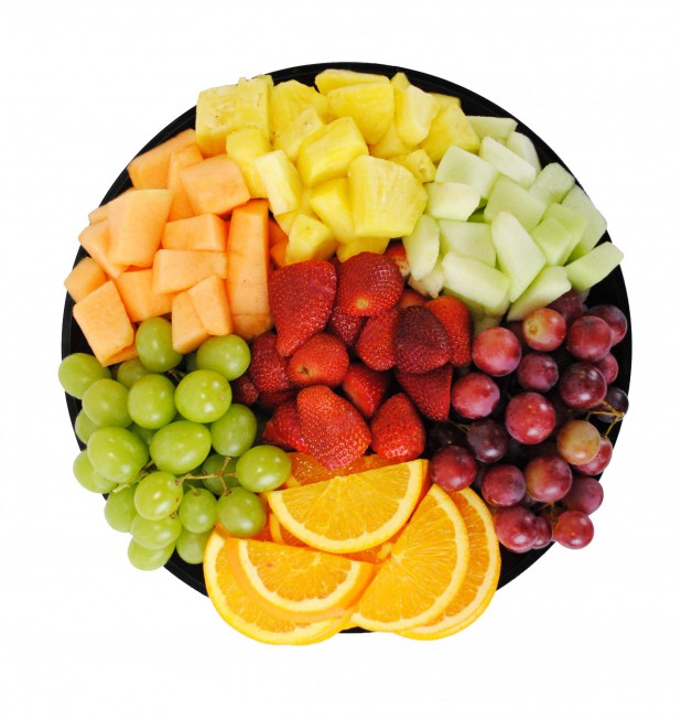 large fresh fruit tray