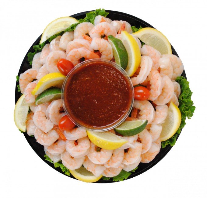 large shrimp tray
